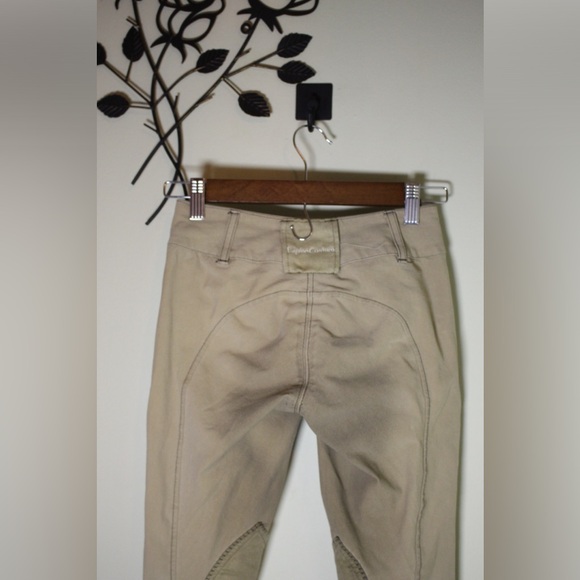 Equine Couture Ladies Blakely Knee Patch Breeches Tan Size 24 - Picture 7 of 8